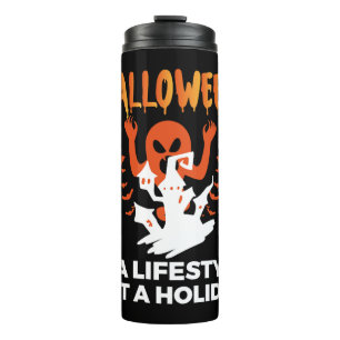 Halloween ist kein Feiertagsstil Thermosbecher