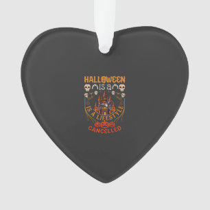 Halloween Ist Lifestyle Abgesagt Schloss Schädel K Ornament