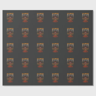 Halloween Ist Lifestyle Abgesagt Schloss Schädel P Geschenkpapier