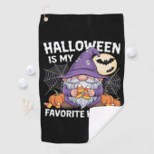 Halloween ist mein Lieblings-Urlaub Kürbis Candy C Golfhandtuch (Insitu)
