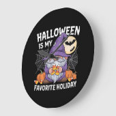 Halloween ist mein Lieblings-Urlaub Kürbis Candy C Große Wanduhr (Winkel)