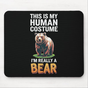 Halloween ist mein menschliches Kostüm, ich bin wi Mousepad