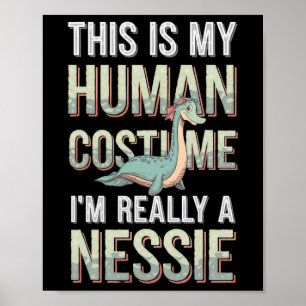 Halloween ist mein menschliches Kostüm, ich bin wi Poster