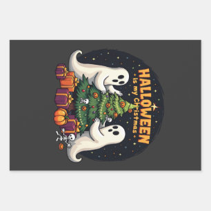 Halloween ist mein Weihnachtsgeister Weihnachten Geschenkpapier Set