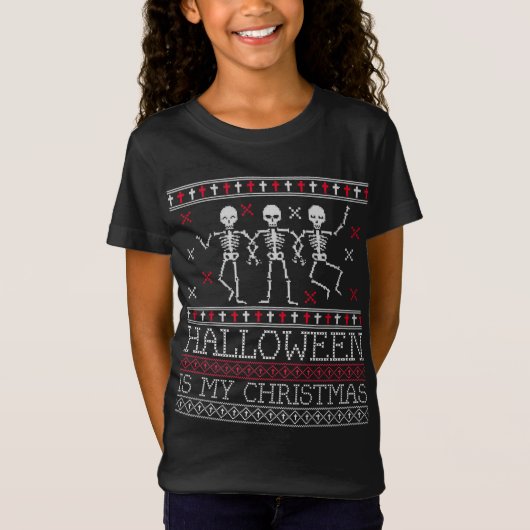 Halloween ist mein Weihnachtslustiges Halloween Ug T-Shirt (Vorderseite)