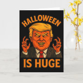 Halloween ist riesig  karte (Gelbe Blume)