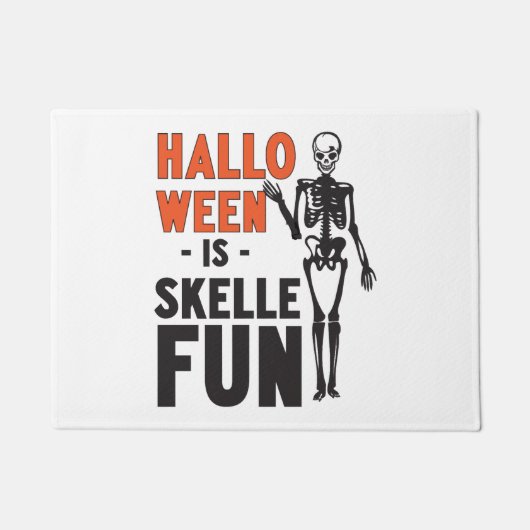 Halloween ist Skellefun Fußmatte (Vorderseite)