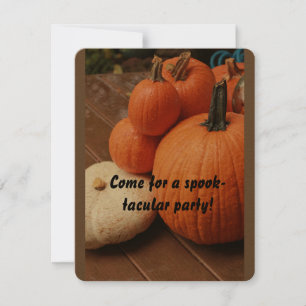 Halloween ist um die Ecke feierliche Kürbis Einladung