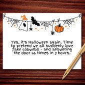 Halloween ist zurück... und das Chaos auch. Karte