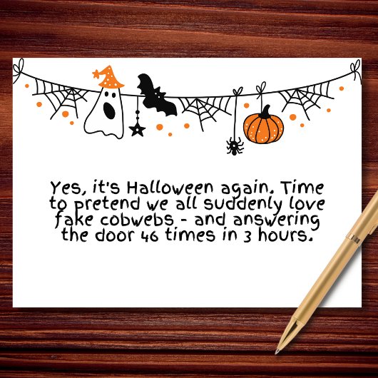 Halloween ist zurück... und das Chaos auch. Karte