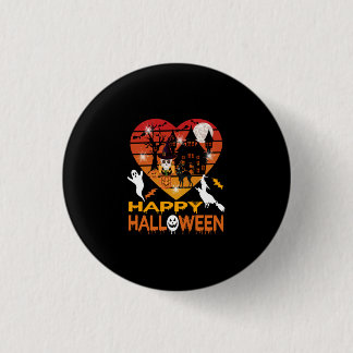 Halloween It Haunted Me Day and Night Button