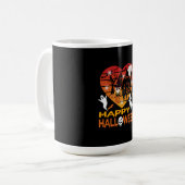 Halloween It Haunted Me Day and Night Kaffeetasse (Vorderseite Links)