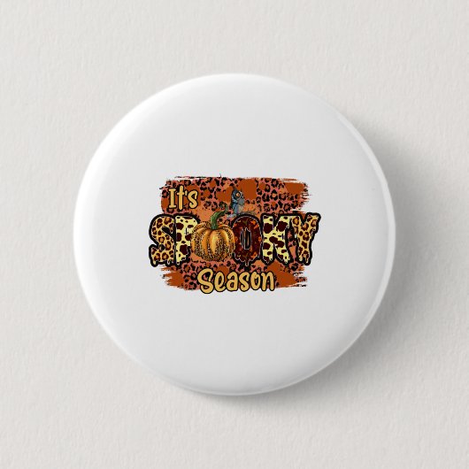 Halloween It is Spooky Season Birthday Button (Vorderseite)