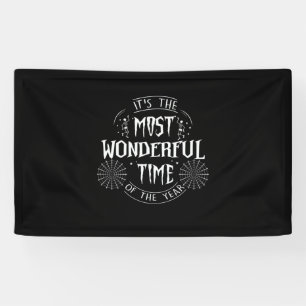 Halloween It is The Most Wonderful Time Birthday Banner