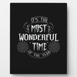 Halloween It is The Most Wonderful Time Birthday Fotoplatte