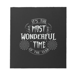 Halloween It is The Most Wonderful Time Birthday Notizblock