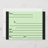 Halloween 'It'z Halloween Lass'z Party' Einladung (Rückseite)