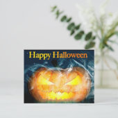Halloween-Jack-0-Laterne Postkarte (Stehend Vorderseite)
