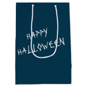 Halloween-Jack in Holz Mittlere Geschenktüte (Rückseite)