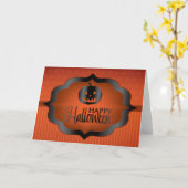 Halloween-Jack Karte (Gelbe Blume)
