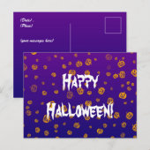 Halloween-Jack-Kürbisse Postkarte (Vorne/Hinten)