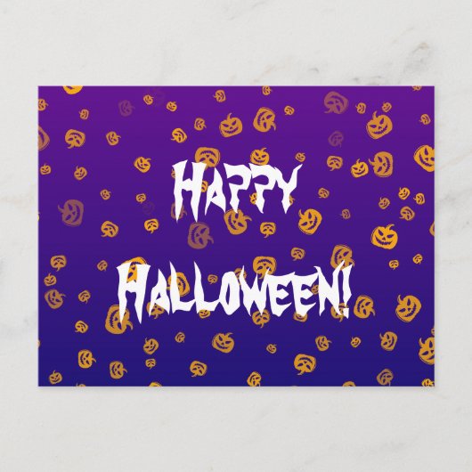 Halloween-Jack-Kürbisse Postkarte (Vorderseite)