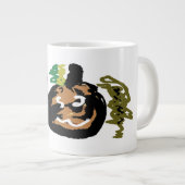 Halloween-Jack "Laternenkaffee" Jumbo-Tasse (Vorderseite Rechts)