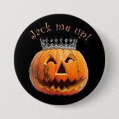Halloween "Jack Me Up" Button (Vorderseite)