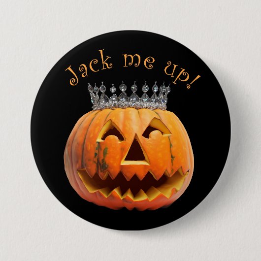 Halloween "Jack Me Up" Button (Vorderseite)