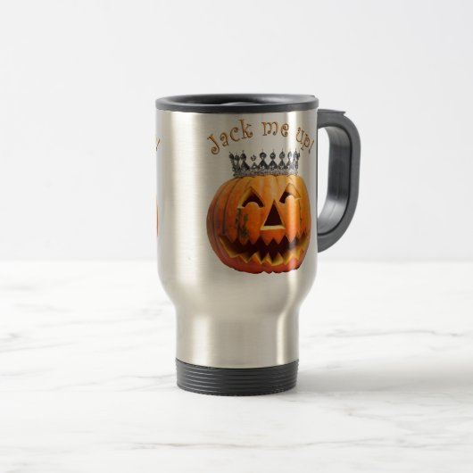 Halloween "Jack Me Up" Reisebecher (VorderseiteRechts)