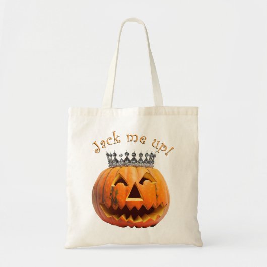 Halloween "Jack Me Up" Tragetasche (Vorne)