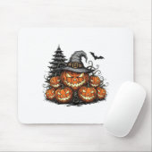 Halloween Jack-o-lantern Beängstigender KürbisSpoo Mousepad (Mit Mouse)