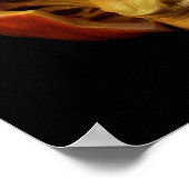 Halloween-Jack-O’-Lantern-Beängstigendes Gesicht Poster (Ecke)