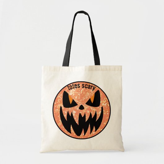 Halloween Jack o' Lantern Black Orange Tragetasche (Vorne)