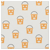 Halloween Jack-O-Lantern Candy Bucket Pattern Stoff (Nahaufnahme)