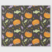 Halloween Jack o' Lantern Candy Geschenkpapier (Flach)