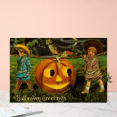 Halloween Jack-o-Lantern Ernteabend von Kindern Acrylschild (Hochzeit)