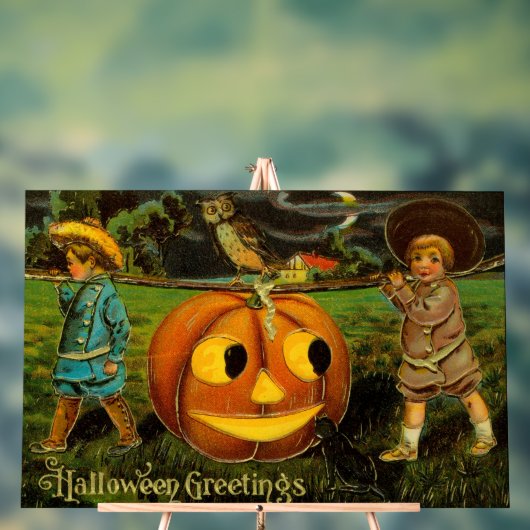 Halloween Jack-o-Lantern Ernteabend von Kindern Acrylschild (Neutral)