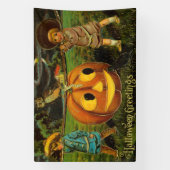 Halloween Jack-o-Lantern Ernteabend von Kindern Banner (Vertikal)