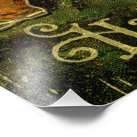 Halloween Jack-o-Lantern Ernteabend von Kindern Fotodruck (Ecke)