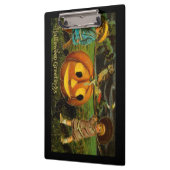 Halloween Jack-o-Lantern Ernteabend von Kindern Klemmbrett (Links)