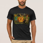 Halloween Jack-o-Lantern Ernteabend von Kindern T-Shirt (Vorderseite)