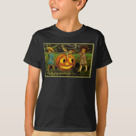 Halloween Jack-o-Lantern Ernteabend von Kindern T-Shirt