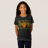 Halloween Jack-o-Lantern Ernteabend von Kindern T-Shirt (Vorne ganz)