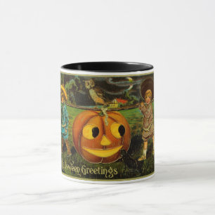Halloween Jack-o-Lantern Ernteabend von Kindern Tasse