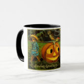 Halloween Jack-o-Lantern Ernteabend von Kindern Tasse (Vorderseite Links)