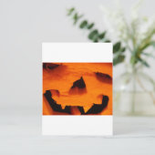 Halloween-Jack-O-Lantern-Gesicht Postkarte (Stehend Vorderseite)