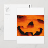 Halloween-Jack-O-Lantern-Gesicht Postkarte (Vorne/Hinten)