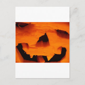 Halloween-Jack-O-Lantern-Gesicht Postkarte
