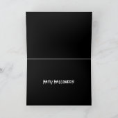 Halloween-Jack-O-Lantern-Gesichtskarte Karte (Innenseite)